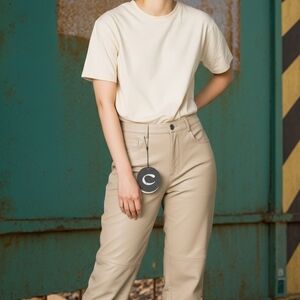 CULTNAKED Beige Straight Leg Pants